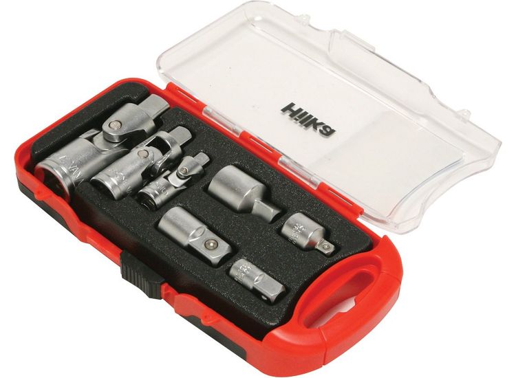 Hilka 7 pce Adaptor Universal Joint Set