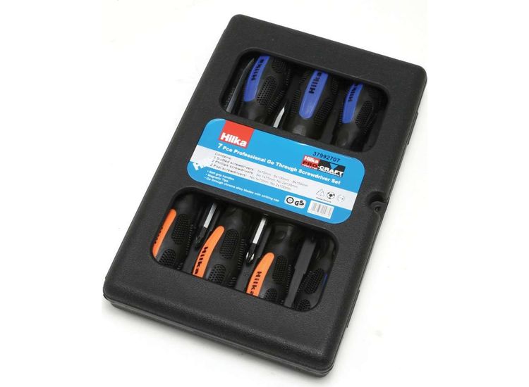 Hilka 7 pce Go-Thru Screwdriver Set