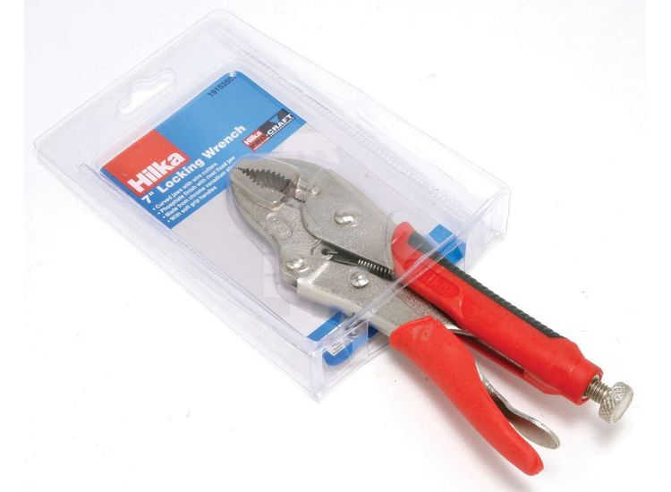 Hilka 7" (180mm) Curved Jaw Locking Wrenches