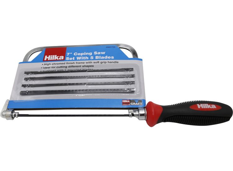 Hilka 7” Coping Saw Set with 5 Blades