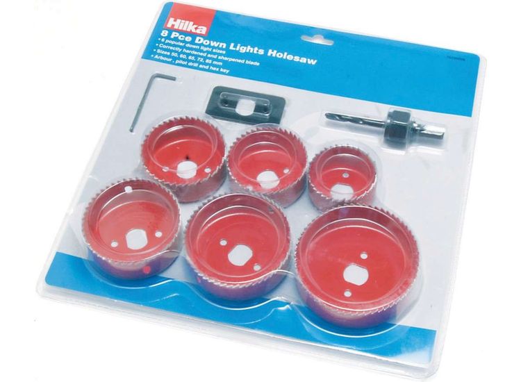 Hilka 8 pce Down Lights Holesaw Set