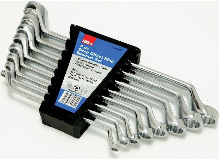 Hilka 8 pce Ring Spanner Set Metric