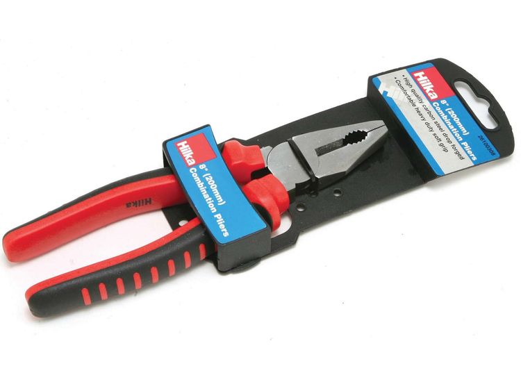 Hilka 8" (200mm) Combi Pliers Soft Grip