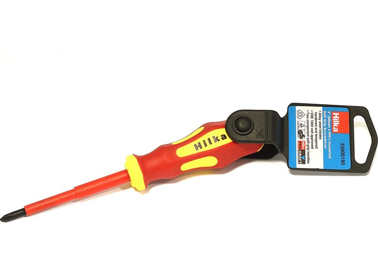 Hilka 80mm PH1 VDE Screwdriver Insulated