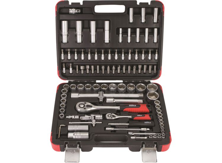 Hilka 94 pce 1/4" &amp; 1/2" Dr Socket Set