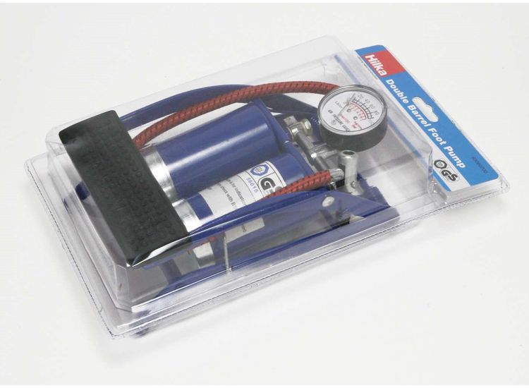 Hilka Double Barrel Foot Pump