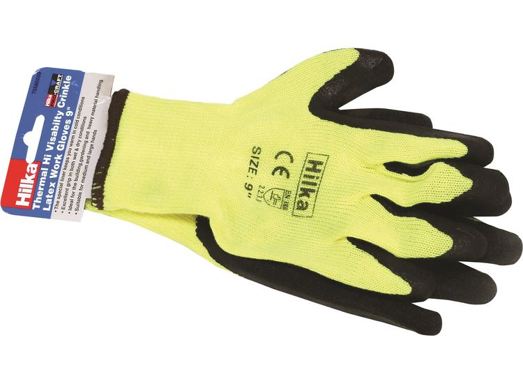Hilka Medium 9" Thermal Latex Work Gloves