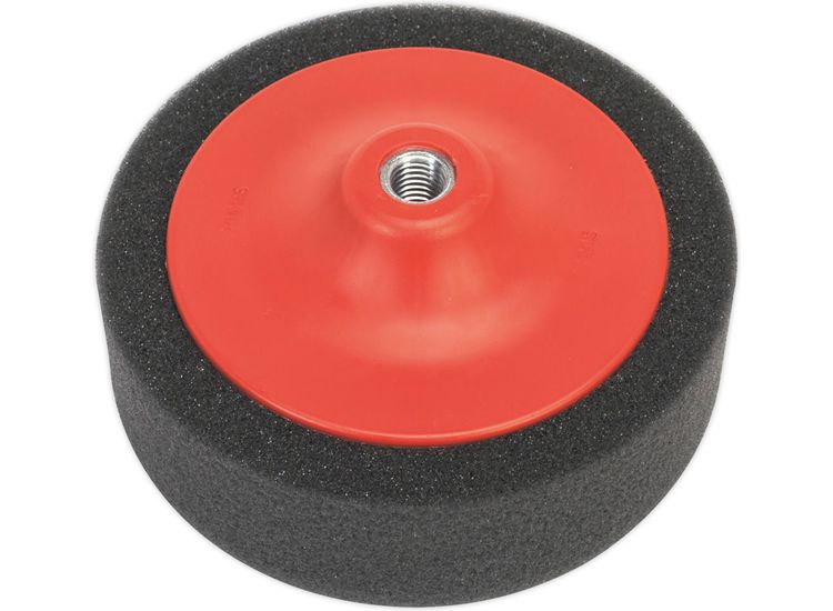 Sealey PTC/CH/M14-P Buffing &amp; Polishing Foam Head &amp;#8709;150 x 50mm M14 x 2mm Black/Soft