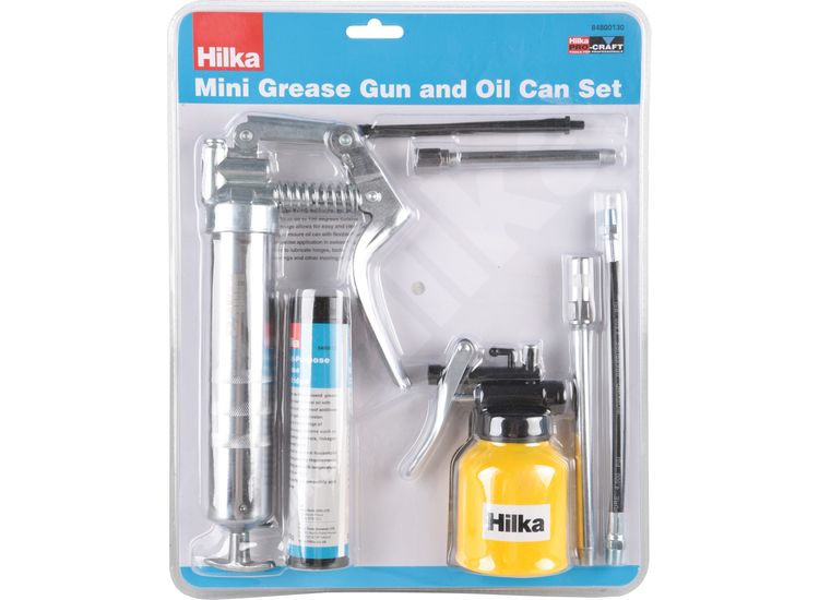 Hilka Mini Grease Gun and Oil Can Set