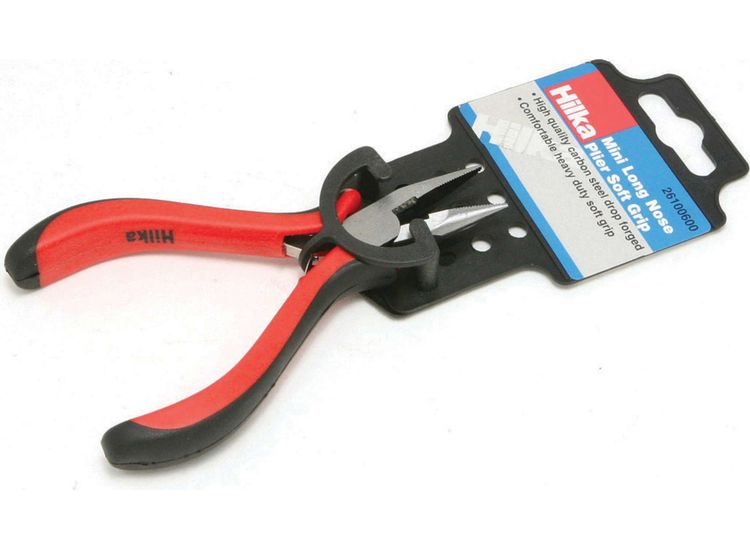 Hilka Mini Long Nose Pliers Soft Grip