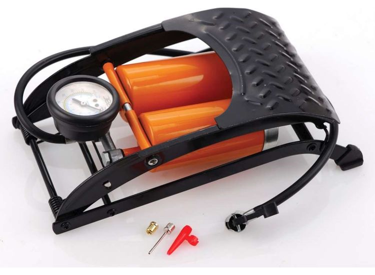 Hilka RAC Heavy Duty Double Barrel Foot Pump