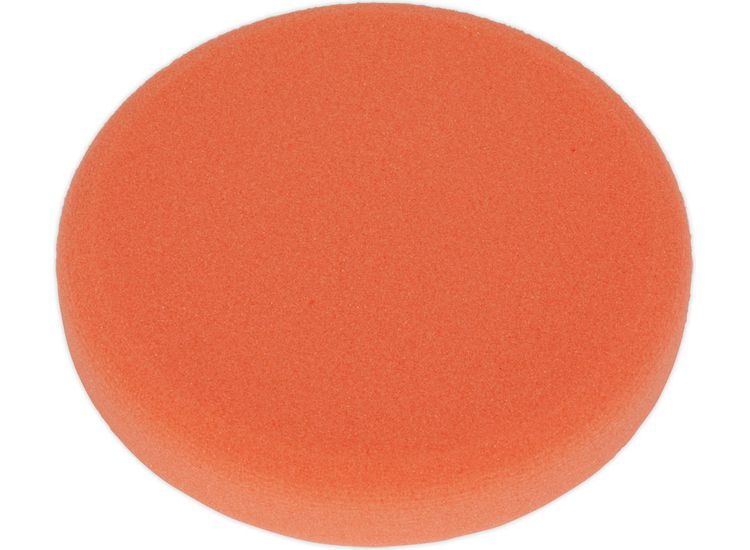 Sealey PTCCHV150O Buffing &amp; Polishing Foam Head Hook &amp; Loop &amp;#8709;150 x 25mm Orange/Firm