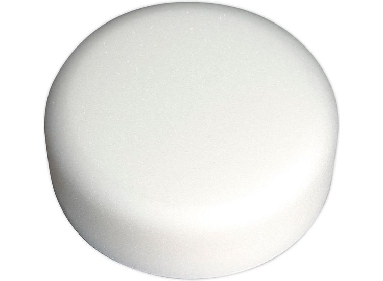 Sealey PTCCHV150W Buffing &amp; Polishing Foam Head Hook &amp; Loop &amp;#8709;150 x 50mm White/Dense