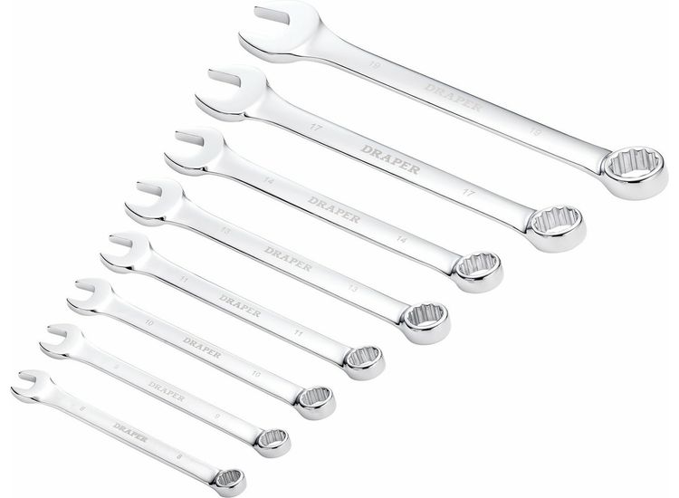 Draper 17981 Draper HI-TORQ&amp;#174; Metric Combination Spanner Set (8 Piece)