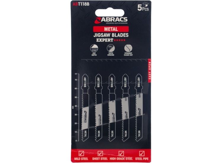Abracs ABT118B Jigsaw Blade For Wood Fine Straight Cut