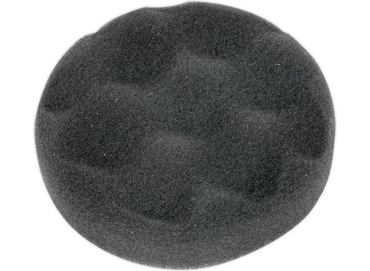 Sealey PTCCHV79P Buffing &amp; Polishing Foam Head Hook &amp; Loop &amp;#8709;80 x 25mm Black/Soft