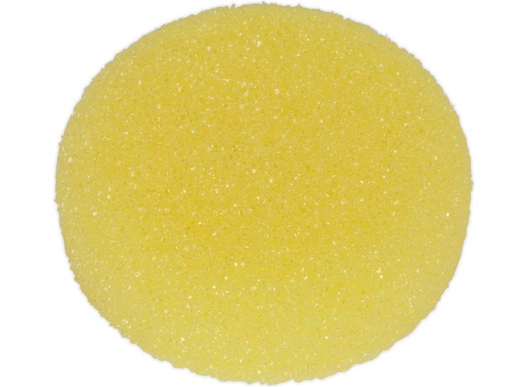 Sealey PTCCHV79Y Buffing &amp; Polishing Foam Head Hook &amp; Loop &amp;#8709;80 x 25mm Yellow/Coarse