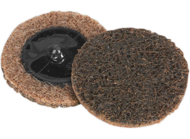 Sealey PTCQC50C Quick Change Preparation Pad &amp;#8709;50mm Coarse Pack of 10