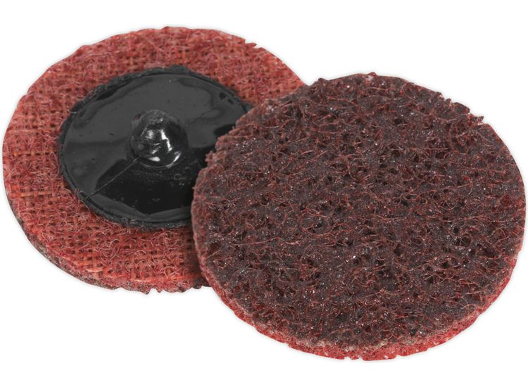 Sealey PTCQC50M Quick Change Preparation Pad &amp;#8709;50mm Medium Pack of 10