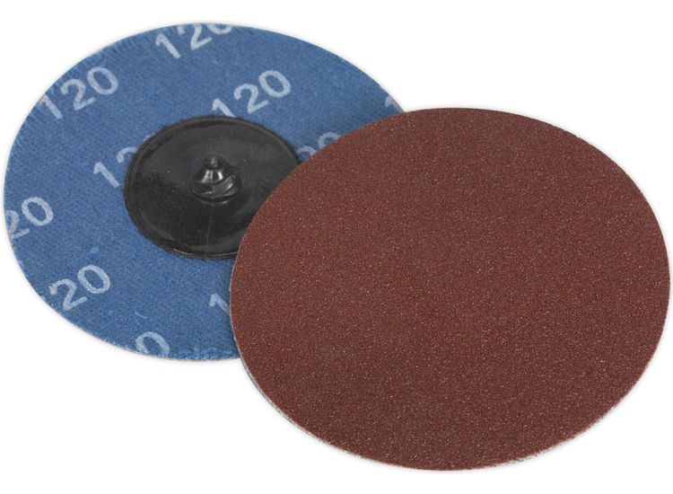 Sealey PTCQC75120 Quick Change Sanding Disc &amp;#8709;75mm 120Grit Pack of 10
