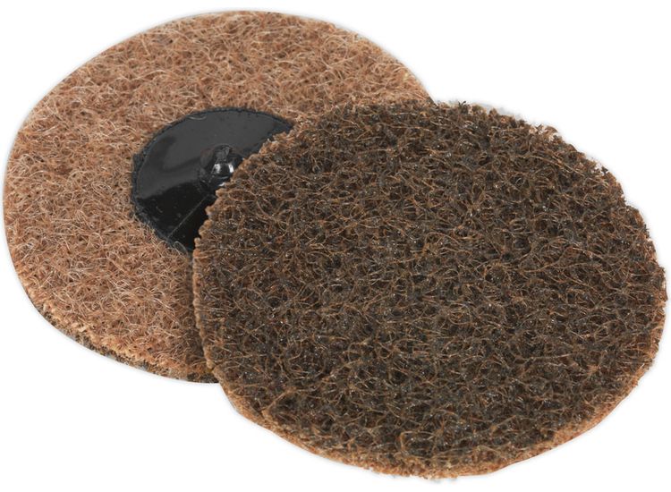 Sealey PTCQC75C Quick Change Preparation Pad &amp;#8709;75mm Coarse Pack of 10