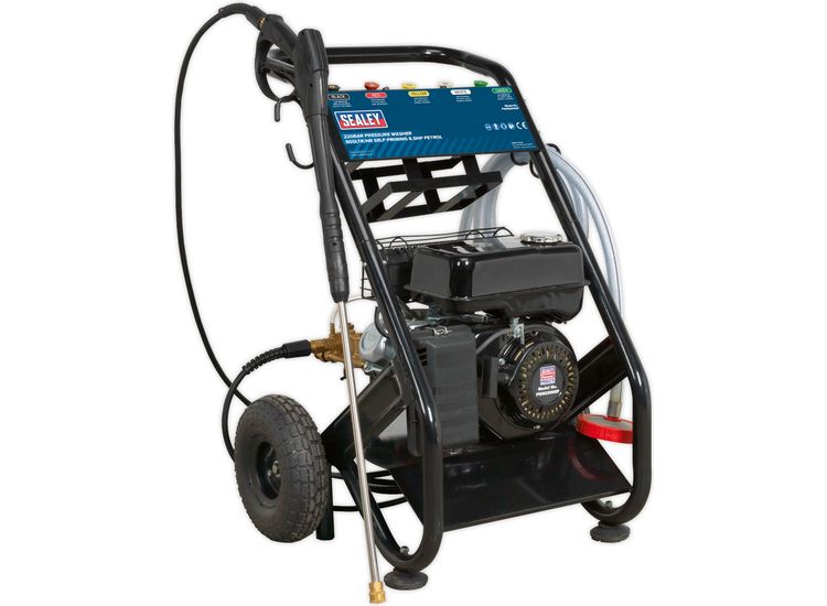 Sealey PWM2500SP Pressure Washer 220bar 600ltr/hr Self-Priming 6.5hp Petrol