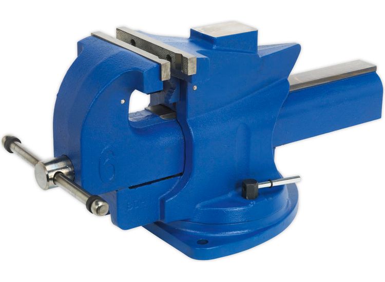 Sealey QAV150 Vice 150mm Quick Action Swivel Base Cast Iron