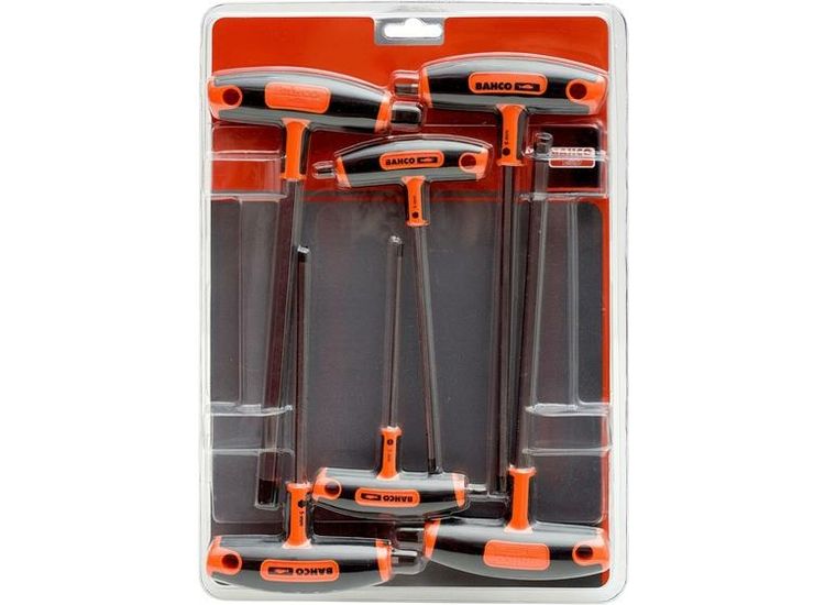 Bahco 903T-1 T-Handle Hex Screwdriver Set, 6 Piece