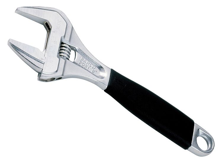 Bahco Adjustable Wrench Chrome 90 Series Extra Wide Jaw