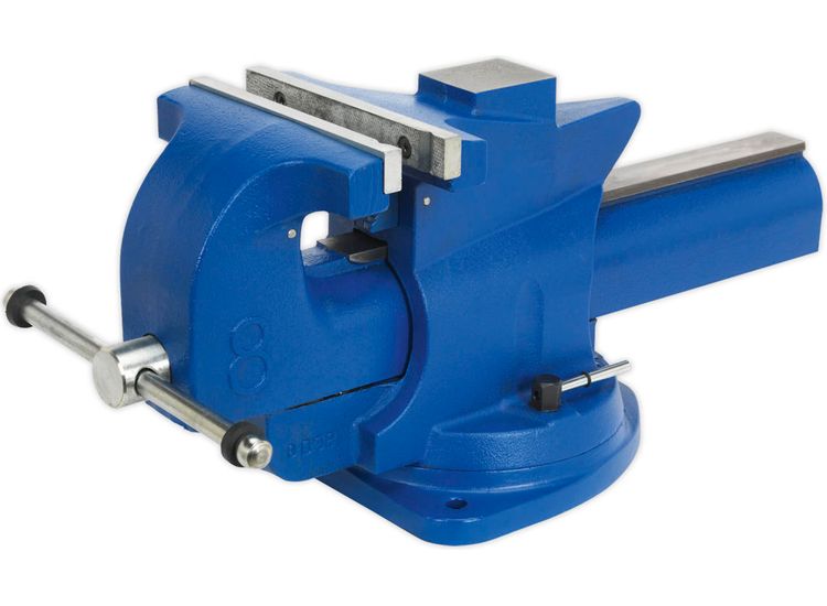 Sealey QAV200 Vice 200mm Quick Action Swivel Base Cast Iron