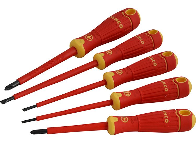 Bahco B220.005 BAHCOFIT Insulated Screwdriver Set, 5 Piece