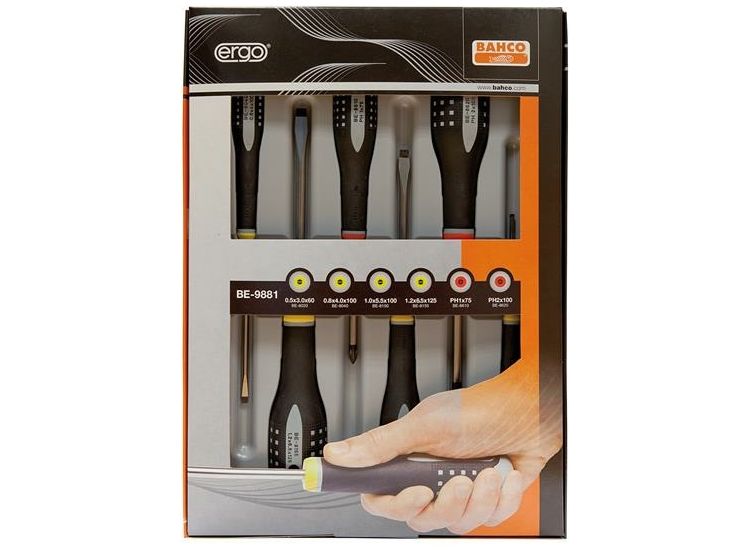 Bahco BE-9881 ERGO™ Screwdriver Set, 6 Piece