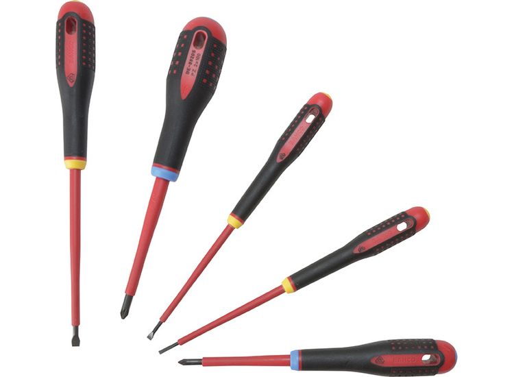Bahco BE-9882S ERGO™ VDE Insulated Screwdriver Set, 5 Piece