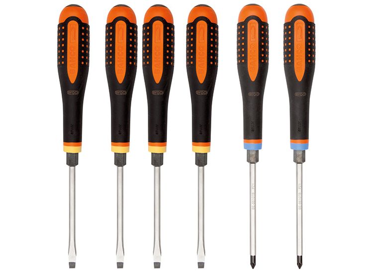 Bahco BE-9882TB ERGO™ Through Blade Screwdriver Set, 6 Piece