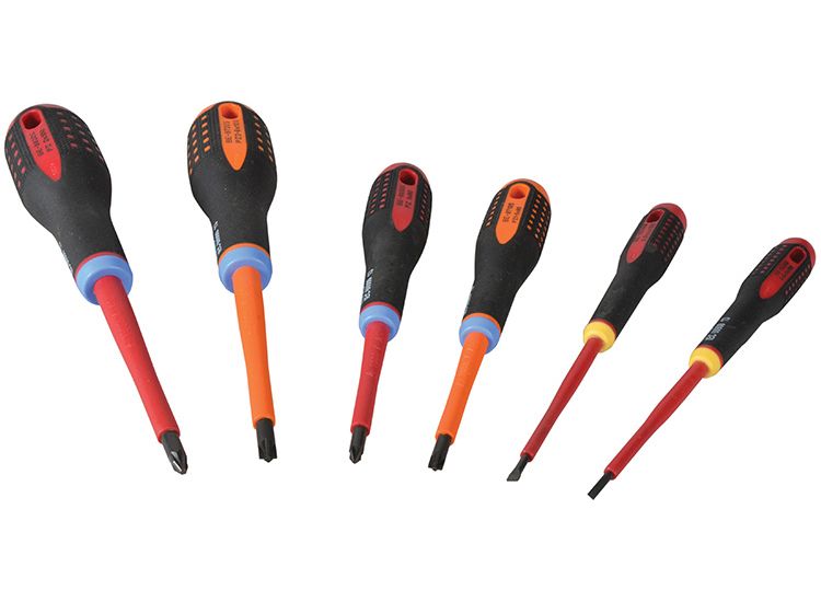 Bahco BE-9884S ERGO™ VDE Insulated Screwdriver Set, 6 Piece