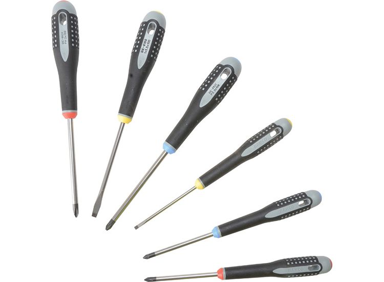 Bahco BE-9886 ERGO™ Screwdriver Set, 6 Piece