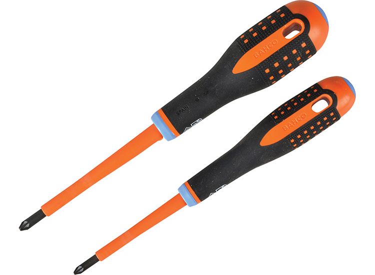 Bahco BE-9890S ERGO™ VDE Insulated Screwdriver Set, 2 Piece