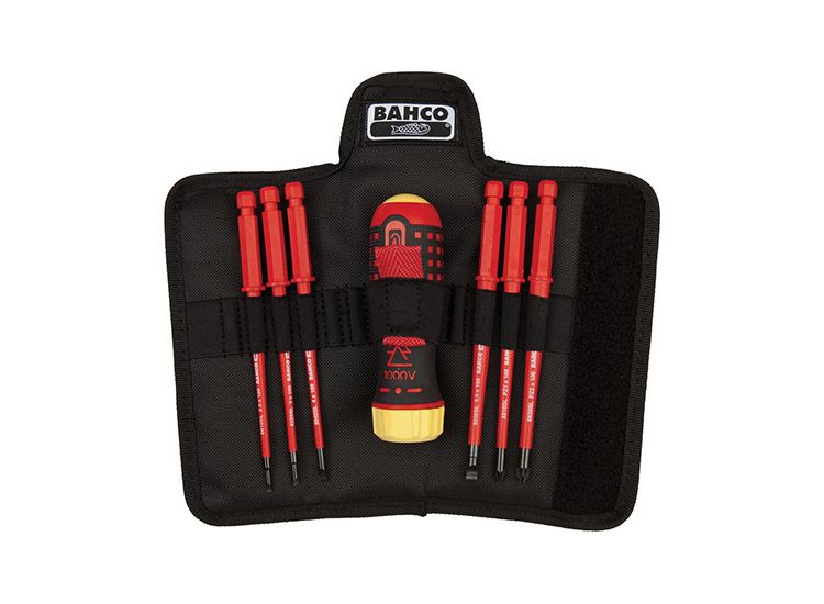 Bahco Insulated Ratcheting Screwdriver Set, 6 Piece
