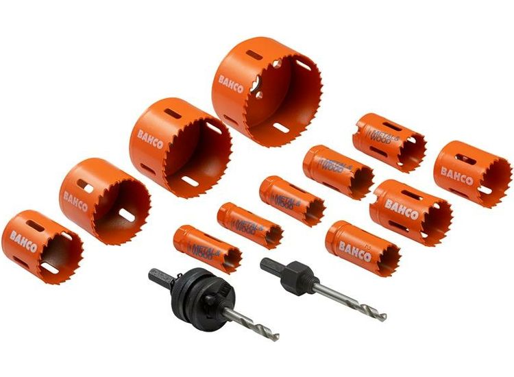 Bahco Plumber's Bi-Metal Holesaw Set, 14 Piece