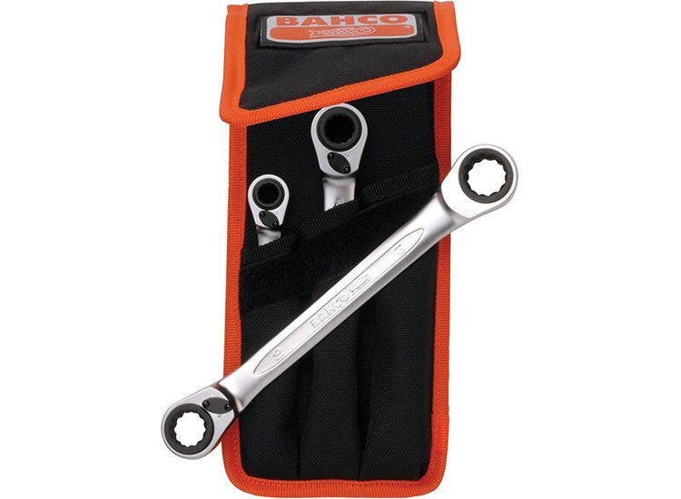 Bahco S4RM Series Reversible Ratchet Spanner Set