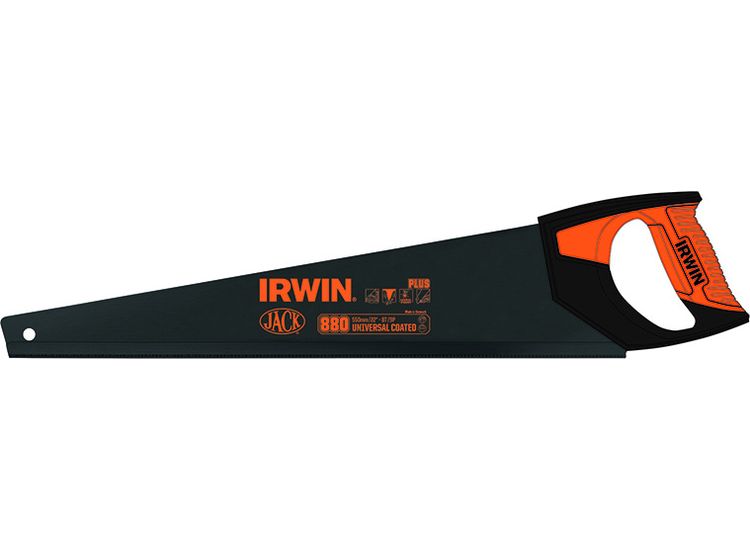 IRWIN Jack 880 UN Universal Hand Saw 550mm (22in) Coated 8 TPI