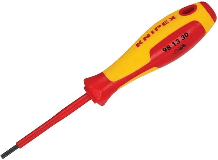 Knipex VDE Screwdriver for Hexagon Socket Screws 3.0 x 182mm