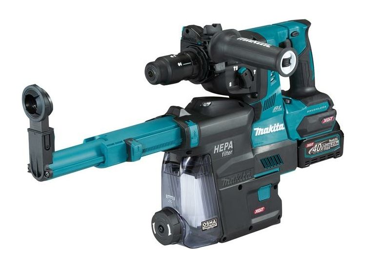 Makita HR004GD202 40Vmax Rotary Hammer BL + Extractor 40V 2 x 2.5Ah Li-ion
