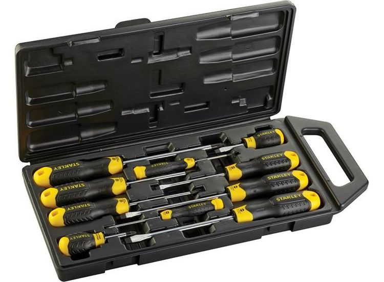 STANLEY® Cushion Grip Screwdriver Set, 10 Piece