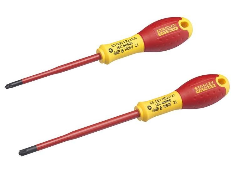 STANLEY® FatMax® VDE Insulated Borneo PZ Scewdriver Set, 2 Piece