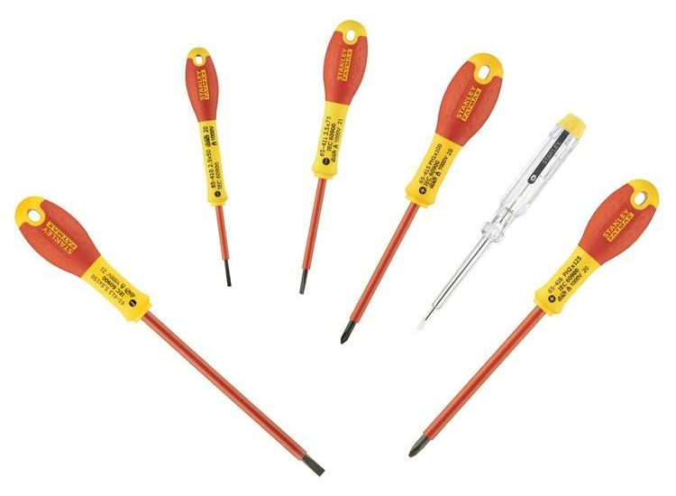 STANLEY® FatMax® VDE Insulated Screwdriver Set, 6 Piece