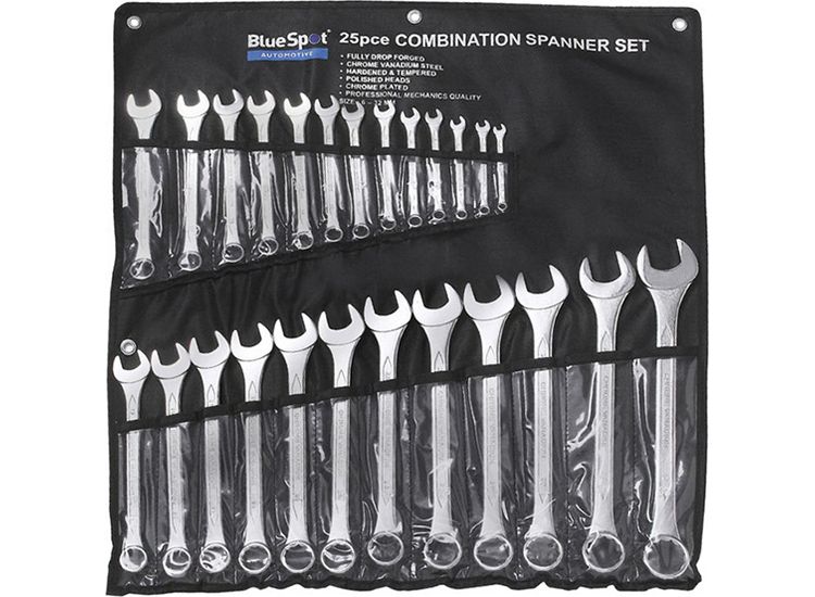 BlueSpot Tools Combination Spanner Set, Metric