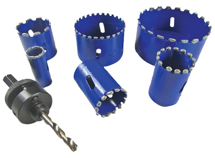 BOA Kitchen &amp; Bathroom Installer Kit Diamond Holesaw Set, 6 Piece