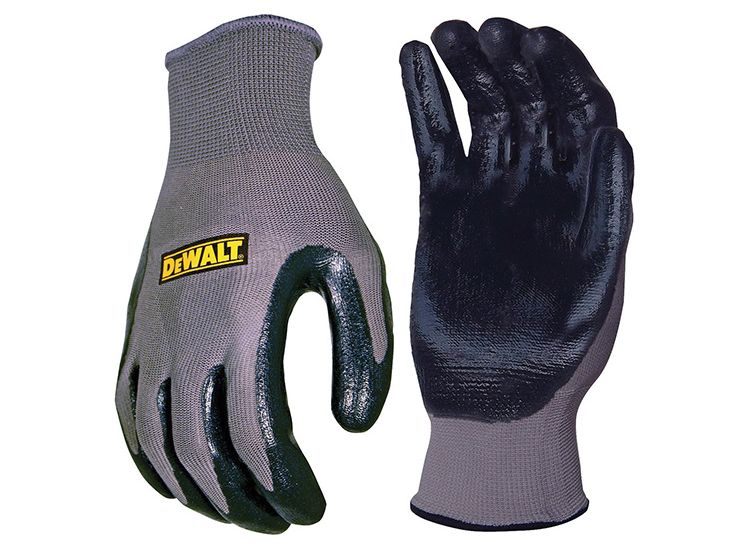 DEWALT Nitrile Nylon Gloves - Large