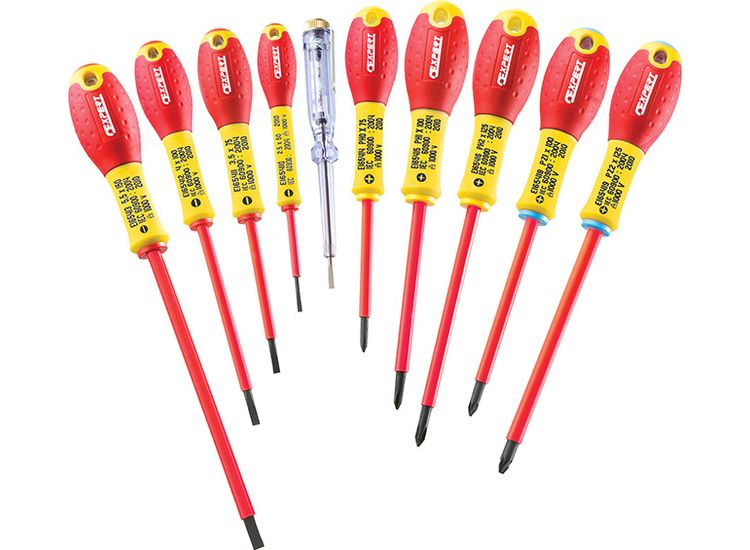 Expert E160912 Insulated Screwdriver Set,10 Piece